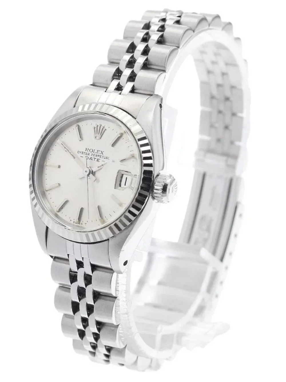 ROLEX Oyster Perpetual Date 6917 WG bezel Cal.2030 Automatic Ladies Watch_951242